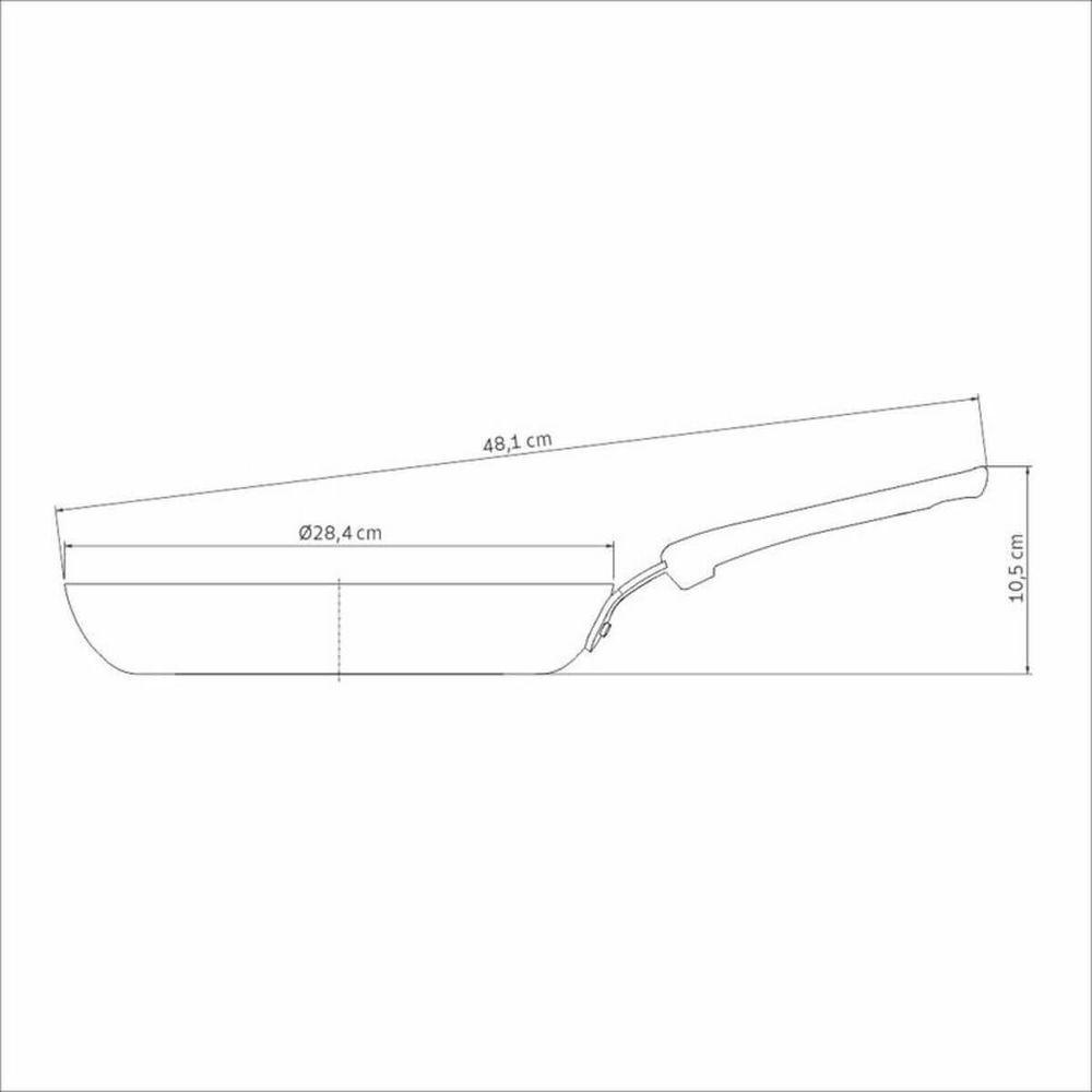 Frigideira Tramontina Tunis Em Alumínio Com Revestimento Externo Azul Mediterrâneo 28cm - 3