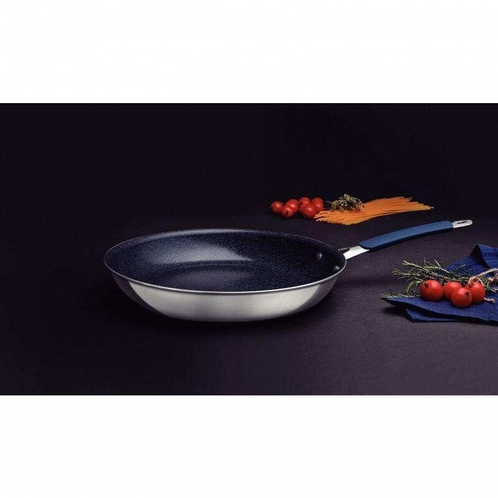 Frigideira Tramontina Romagna Aço Inox E Alumínio 30cm Com Revestimento Cerâmico Black Stone - 2