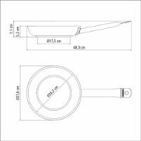 Frigideira Tramontina Rasa Professional Em Aço Inox E Revestimento Antiaderente 26cm - 4