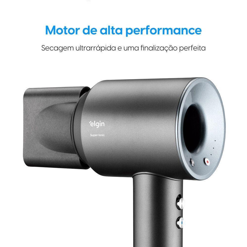Secador Super Ionic 1.700W Chumbo Motor BLDC 3 Temperaturas Jato Frio 110V - 5