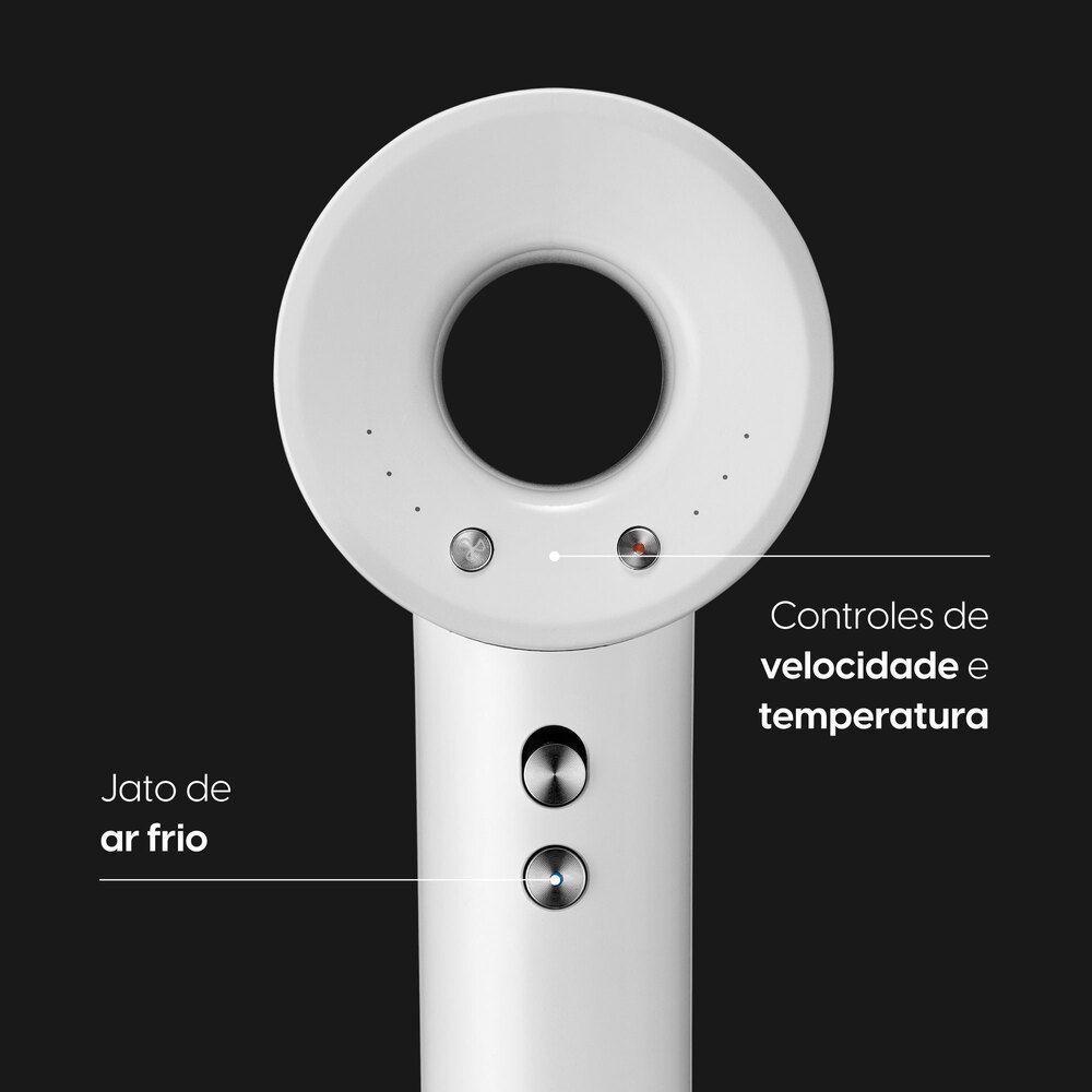 Secador De Cabelo Super Ionic 1700W Branco Motor BLDC 3 Temperaturas Jato Frio Com Difusor 110V - 3