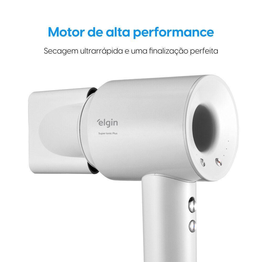 Secador De Cabelo Super Ionic 1700W Branco Motor BLDC 3 Temperaturas Jato Frio Com Difusor 110V - 6