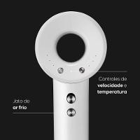 Secador De Cabelo Super Ionic 1700W Branco Motor BLDC 3 Temperaturas Jato Frio Com Difusor 110V - 3