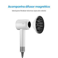 Secador De Cabelo Super Ionic 1700W Branco Motor BLDC 3 Temperaturas Jato Frio Com Difusor 110V - 5