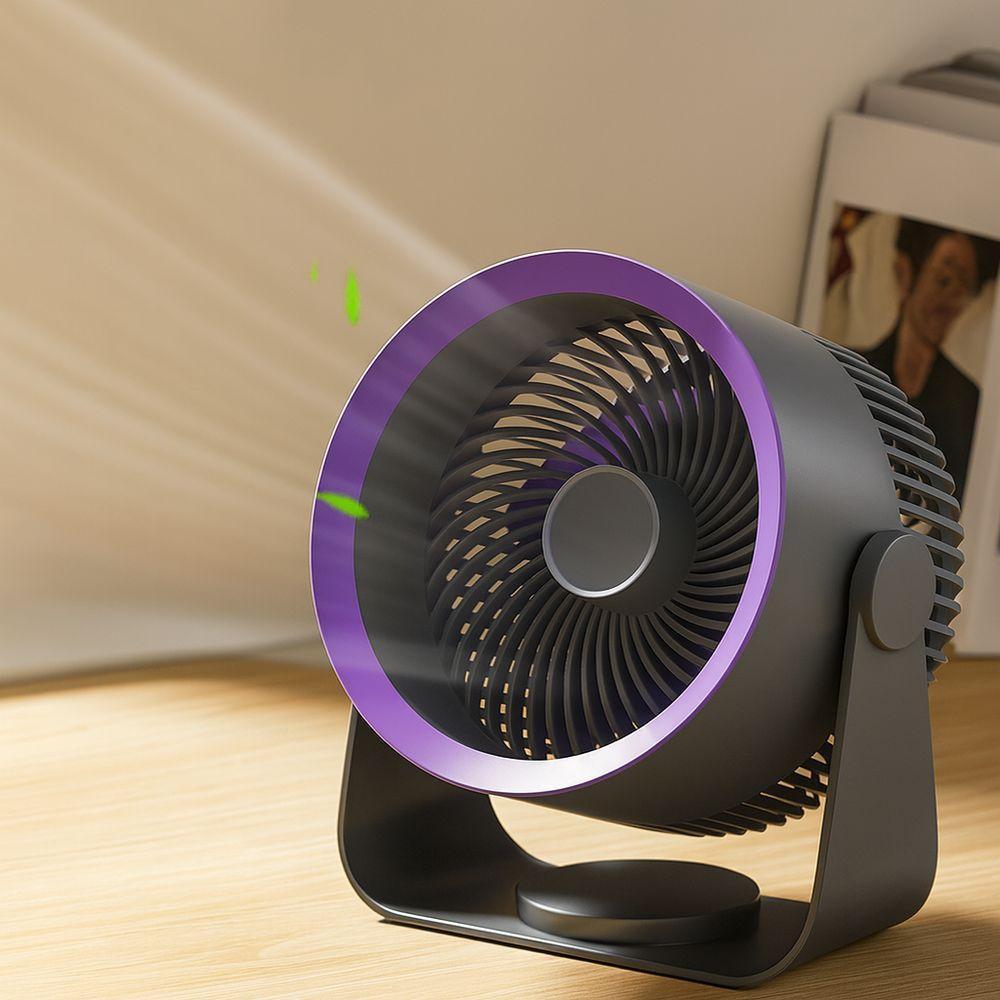 Ventilador De Mesa Super Silencioso Sem Fio Portátil - 5