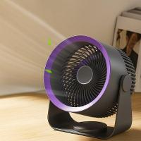 Ventilador De Mesa Super Silencioso Sem Fio Portátil - 5