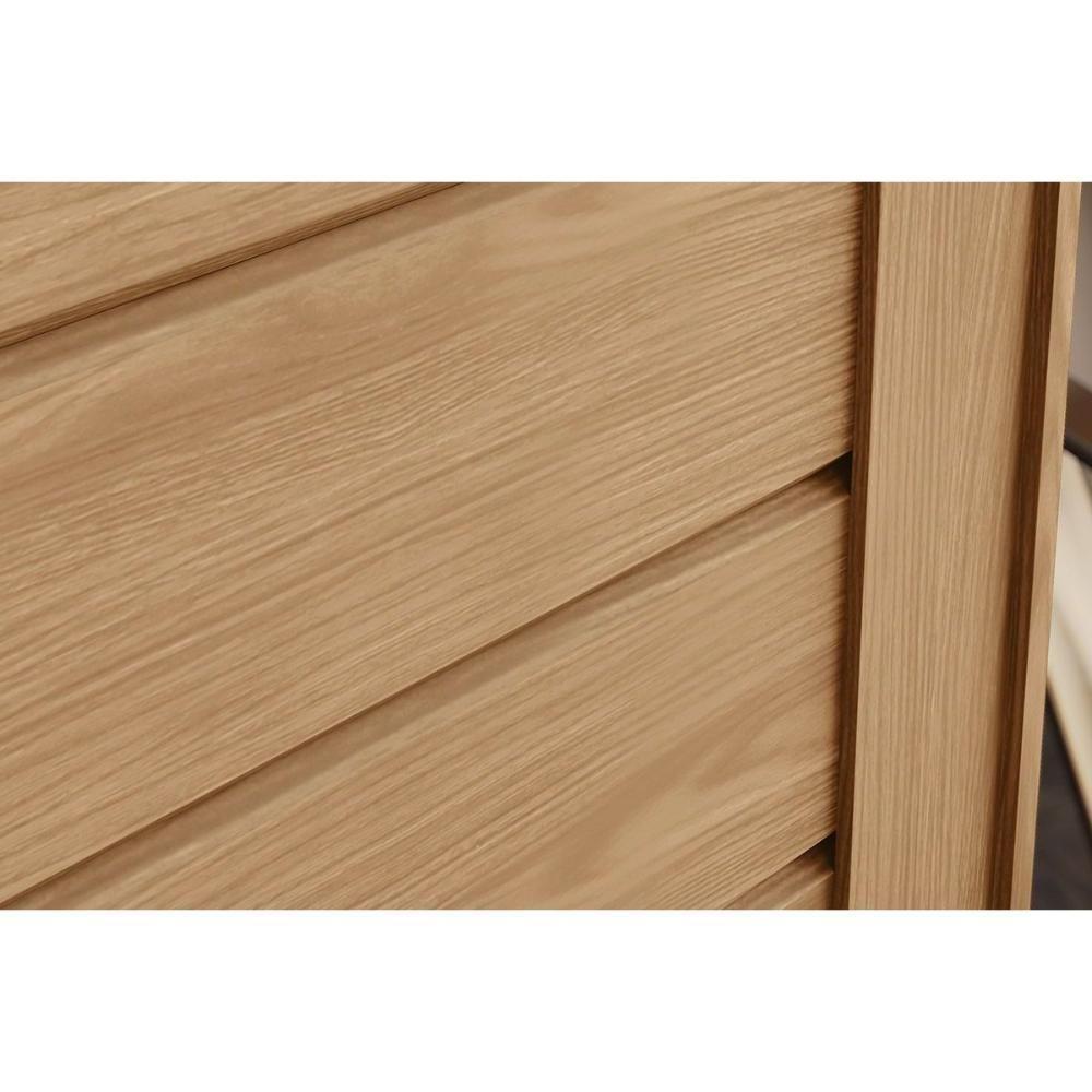 Guarda Roupas 2 Portas De Correr E 6 Gavetas C/ Pés Cayman Nature/off White - Henn - 5