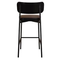 Banqueta Alloa Fixa Com 4 Pés 50 X 44,7 X 103,5 Mm Com 1 Un. Courino Preto - 5