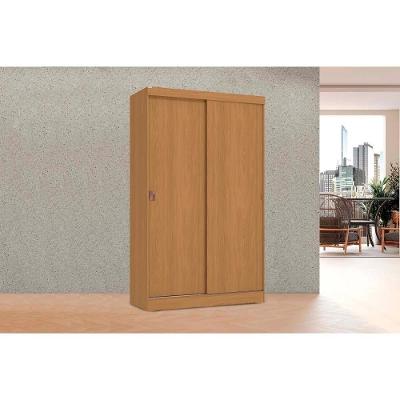 Guarda Roupa Solteiro R588 2 Portas de Correr 2 Gavetas Canela MDP Kappesberg