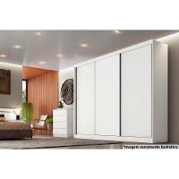 Guarda Roupa 3 Portas E 4 Gavetas Sollo/logan Neve - Novo Horizonte - 4