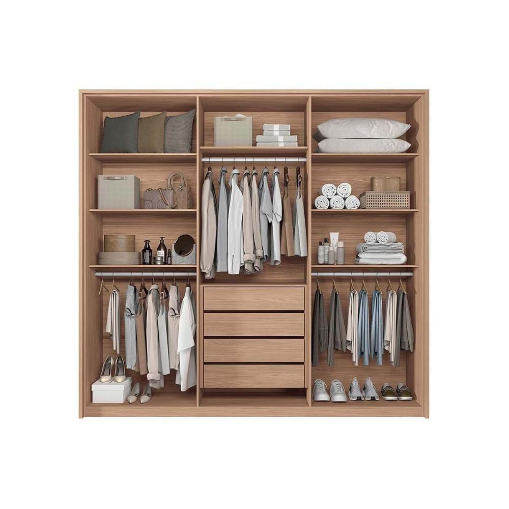 Guarda Roupa Casal 6 Portas E 4 Gavetas Genova Wood/terracota - Santos Andirá - 6