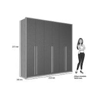 Guarda Roupa Casal 6 Portas E 4 Gavetas Genova Wood/terracota - Santos Andirá - 5