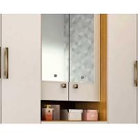 Guarda Roupa Casal 6 Portas (2 C/ Espelho) E 9 Gavetas Débora Cinamomo - Acp - 5