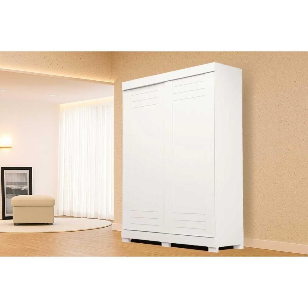 Guarda Roupa Solteiro 2 Portas E 2 Gavetas Ayla Branco - Acp - 1
