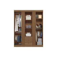 Guarda Roupa Casal 4 Portas E 4 Gavetas Aurora 4.4 Jatoba/areia - Santos Andirá - 3