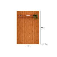 Painel Quarto P/ Tv Até 55 Pol Pratic Ripado C/ 1 Prateleira 143x240cm Bali - Dj Móveis - 2