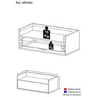 Mesa De Cabeceira 80 Cm Suspensa - 5