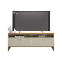 Rack Bancada P/ Tv Até 70 Pol Dubai C/ 2 Portas E 2 Nichos 160cm Tauari/off White Fosco - Linea Brasil - 7