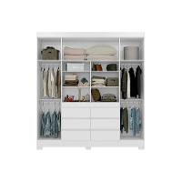 Guarda Roupa Casal 4 Portas (2 C/ Espelho) E 6 Gavetas Cadis Cafe Touch - Demóbile