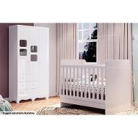 Guarda Roupa 3 Portas C/ (2 Cristal) E 3 Gavetas Uli Branco/amendoa - Peroba - 8