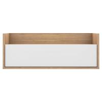 Mesa De Cabeceira 80 Cm Suspensa Rustic/branco - 6