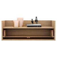 Mesa De Cabeceira 80 Cm Suspensa Rustic/branco - 7