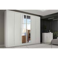 Guarda Roupa Casal 6 Portas (2 C/ Espelho) E 6 Gavetas Bragança/coimbra Neve - Novo Horizonte - 1