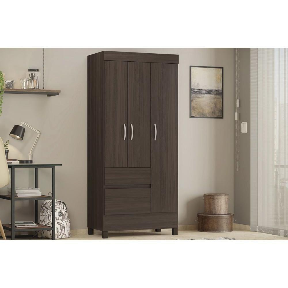 Guarda Roupa Solteiro 3 Portas E 2 Gavetas Wind Cafe Touch - Demóbile - 1