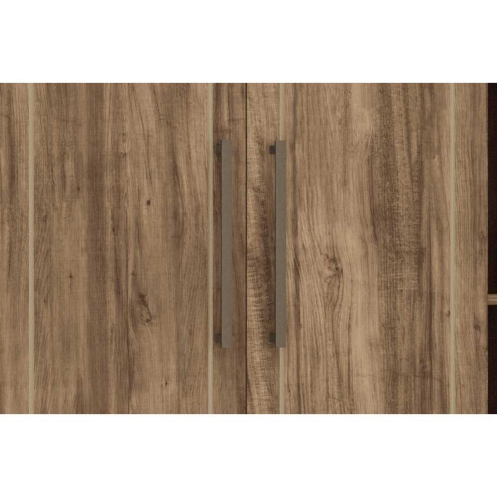 Guarda Roupa Casal 13 Portas E 7 Gavetas C/ 1 Espelho Londres Capelinha Jatoba/areia - Santos Andirá - 8