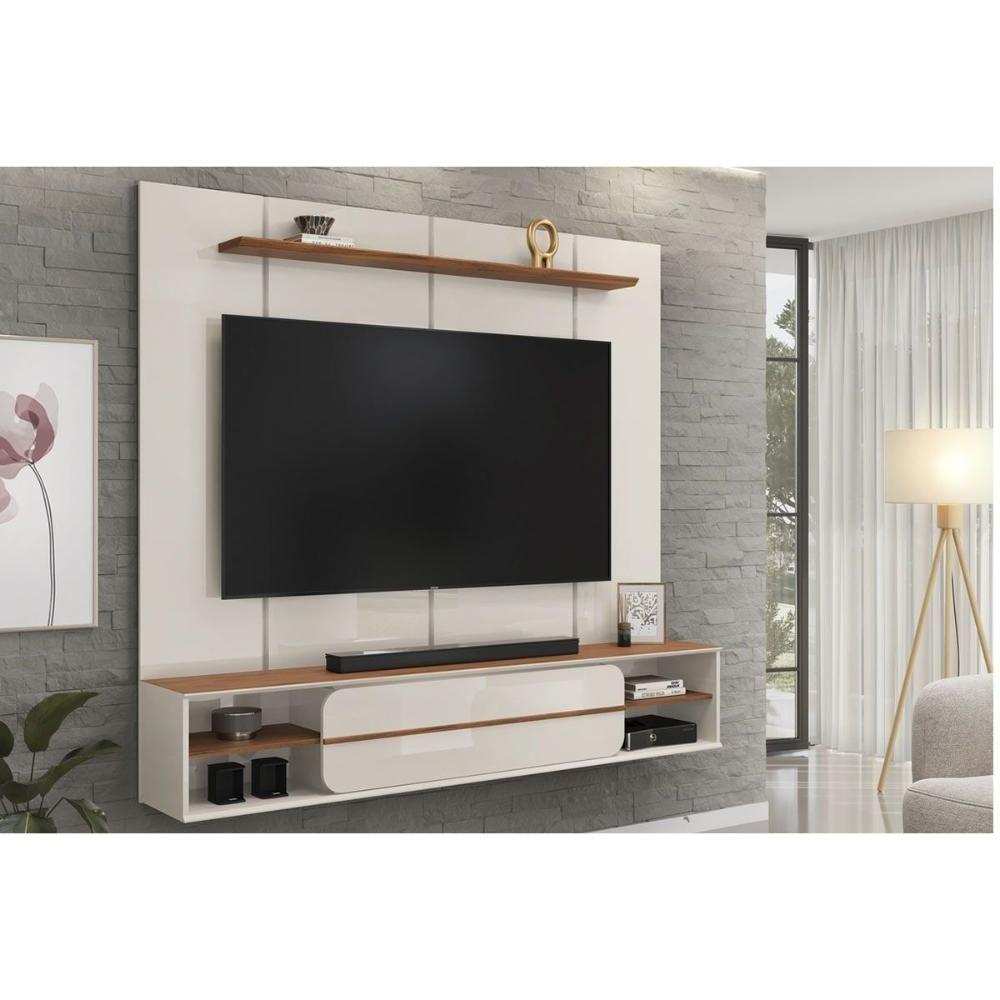 Home P/ Tv Até 70 Pol Alana 169x180cm Bali/cedro - Dj Móveis - 8