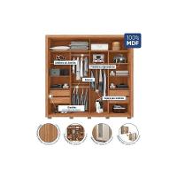 Guarda Roupa Casal 2 Portas De Correr (1 Ripada) E 4 Gavetas Moviment 2.4 Flex Freijo/off White Ou Sued - Caemmun - 5