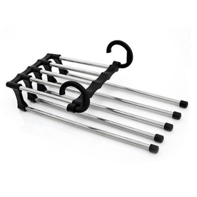Cabide Mágico Inox Retrátil 5 Em 1 Para Organização E Otimização Do Guarda-roupa