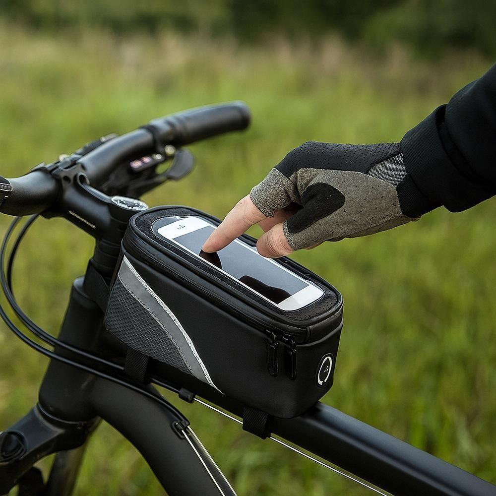 Bolsa De Quadro Para Bike Com Porta-celular Touch Screen – Compacta, Segura E Funcional - 3