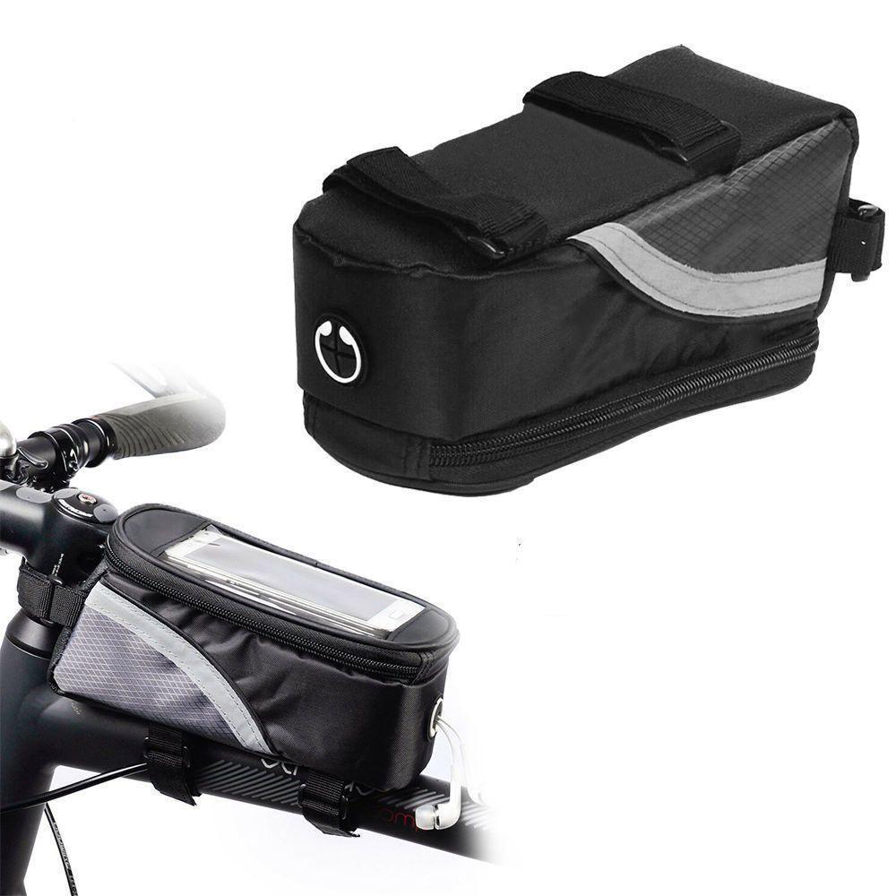 Bolsa De Quadro Para Bike Com Porta-celular Touch Screen – Compacta, Segura E Funcional - 4