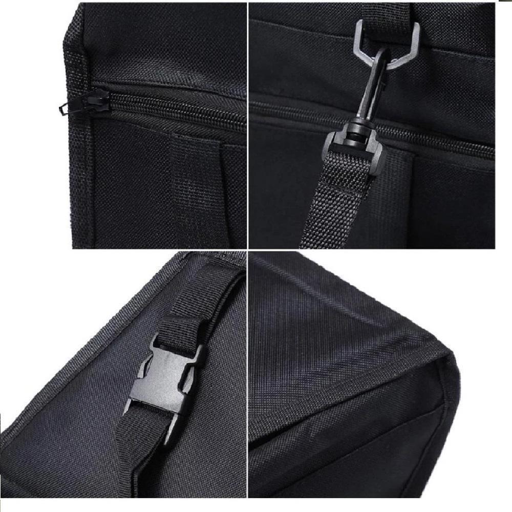 Cadeirinha De Transporte Pet Para Carro – Dobrável Com Bolso, Preta, Até 10kg - 3