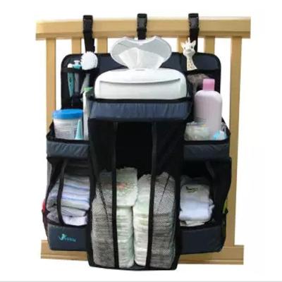 Organizador De Fraldas Cômoda Portátil Para Berço E Trocador Bebe Porta Fralda - Azul Marinho
