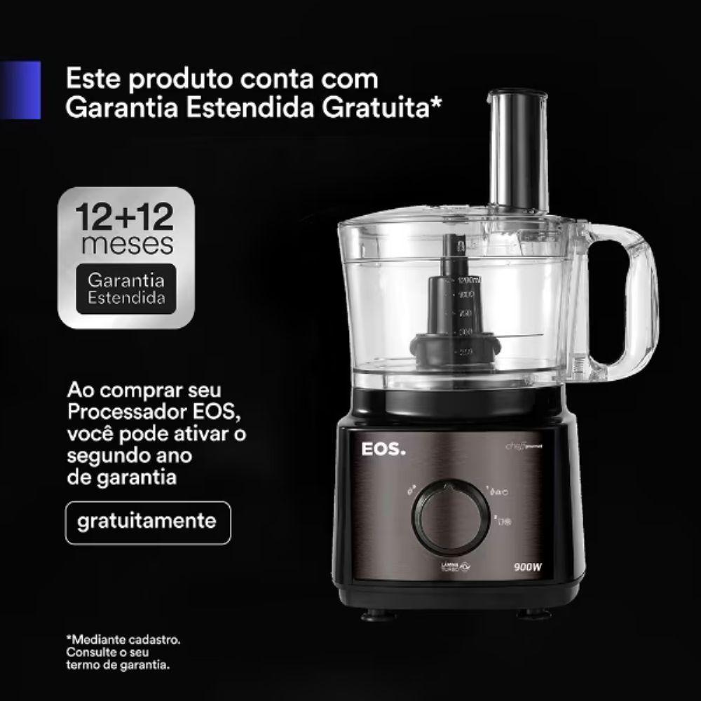 Processador De Alimentos 7 Em 1 Com Duas Velocidades Titanium EPS01T Eos B170841 110V - 6