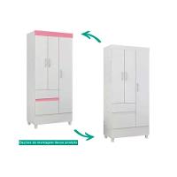 Guarda Roupa 3 Portas E 2 Gavetas Wind Cafe Touch - Demóbile - 3