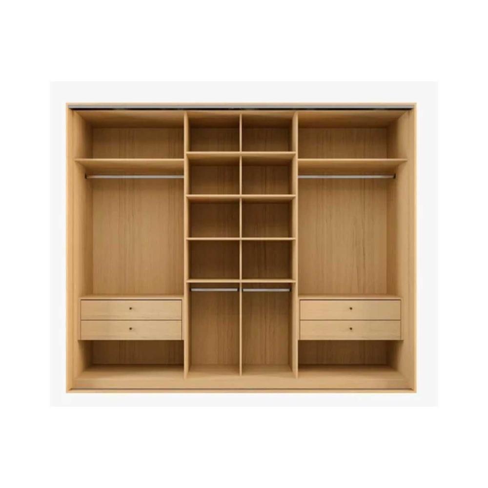 Guarda Roupa Casal 6 Portas (2 C/ Espelho) E 4 Gavetas Ph 1807 Carvalho Nature/off White - Herval - 5