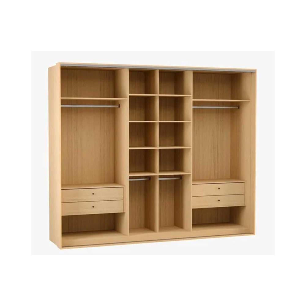 Guarda Roupa Casal 6 Portas (2 C/ Espelho) E 4 Gavetas Ph 1807 Carvalho Nature/off White - Herval - 6