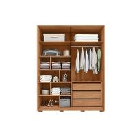 Guarda Roupa Solteiro 4 Portas E 3 Gavetas Lior Freijo/sued Mr - Caemmun - 6