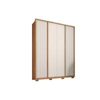 Guarda Roupa Solteiro 4 Portas E 3 Gavetas Lior Freijo/sued Mr - Caemmun - 9