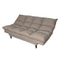 Sofá Cama Andorra Reclinável 3 Lugares Linho Base Madeira Fibra Siliconada Bege 201 - 3