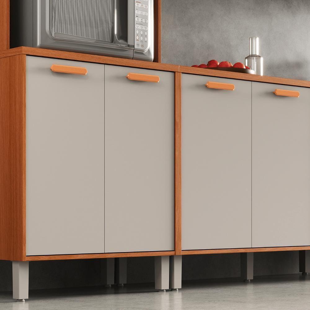 Cozinha Completa Itatiaia 270cm Em Madeira Mdp Cinamomo/fendi Itafriz - 2