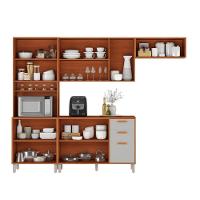 Cozinha Completa Itatiaia 270cm Em Madeira Mdp Cinamomo/fendi Itafriz - 8