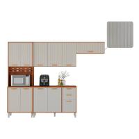 Cozinha Completa Itatiaia 270cm Em Madeira Mdp Cinamomo/fendi Itafriz - 9