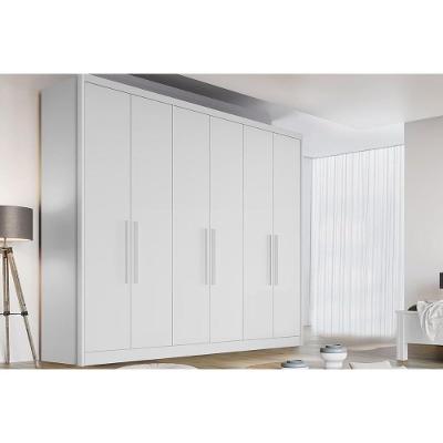 Guarda Roupa 6 Portas E 4 Gavetas New Vértice/messina Neve - Novo Horizonte