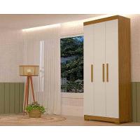 Guarda Roupa Solteiro 3 Portas E 2 Gavetas Lana Cinamomo/off White - Acp - 1