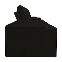 Sofá Retratil Reclinavel 3 Lugares 2,30m Porta Copo Usb Sala Cor:preto Preto - 7
