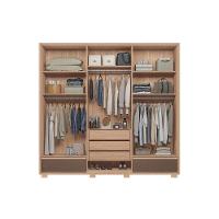 Guarda Roupa Casal 6 Portas (2 C/ Espelho) E 5 Gavetas C/ Pés Torino Wood/terracota - Santos Andirá - 8